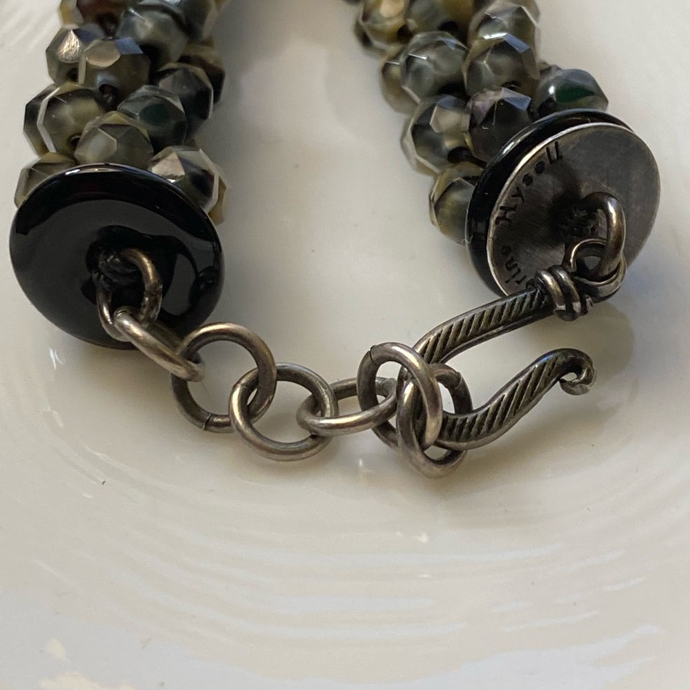 Designer Catherine Hysell choker beaded necklace and pendant - Picture 4 of 16